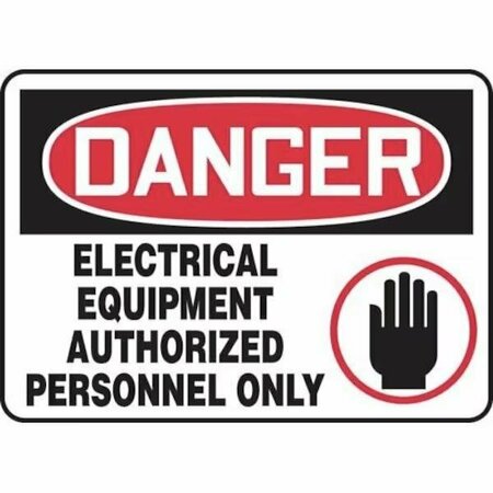ACCUFORM OSHA DANGER SAFETY SIGN ELECTRICAL MELC016XP MELC016XP